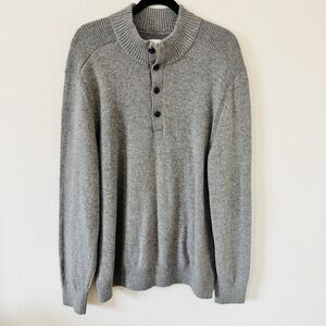 Gap Men’s Mock Neck Grey Sweater Size XL